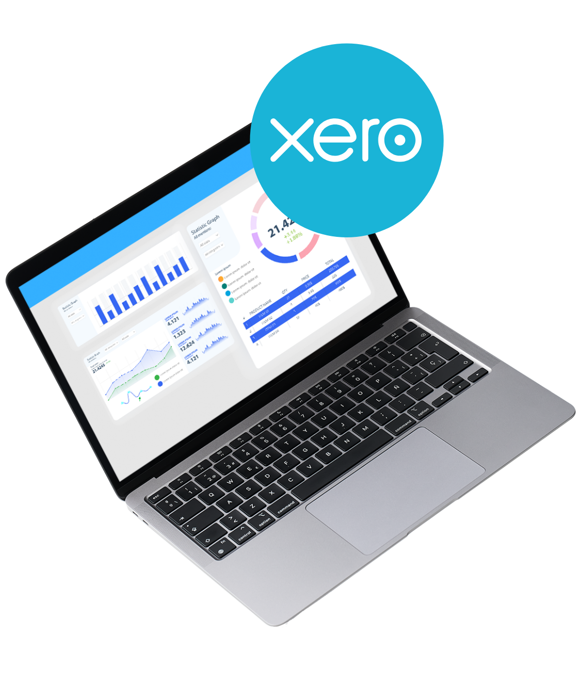Xero logo with a computer